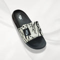 Adjustable Comfort Slide Slippers Unisex (White & Black)