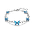 Silver Butterfly Charm Bracelet