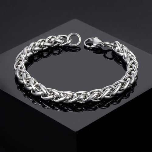 Premium Silver Stainless Steel Men's Bracelet