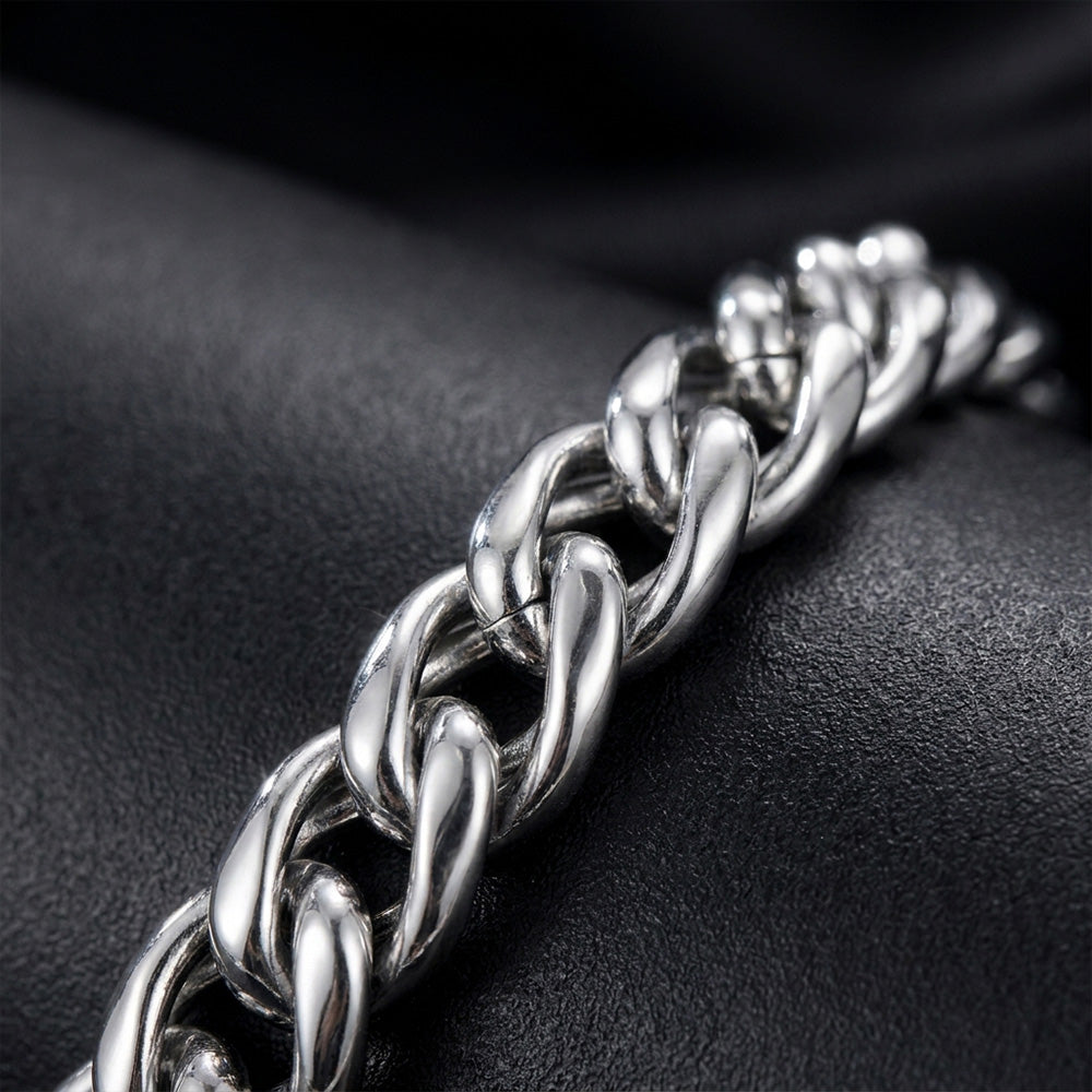 Premium Silver Stainless Steel Men's Bracelet