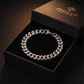Premium Silver Stainless Steel Men's Bracelet (with Free Box)