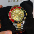 Rolex Oyster Perpetual (with red rotating dial)